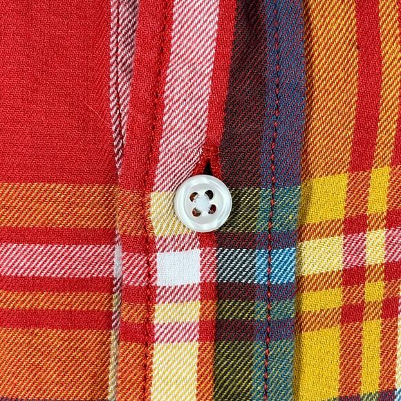 J Crew Shirt Boys 12 Crewcuts Everyday Kids Button-Front Long-Sleeve Plaid - Picture 6 of 12